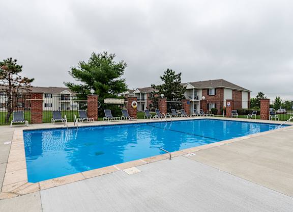 our apartments have a large swimming pool at our apartments