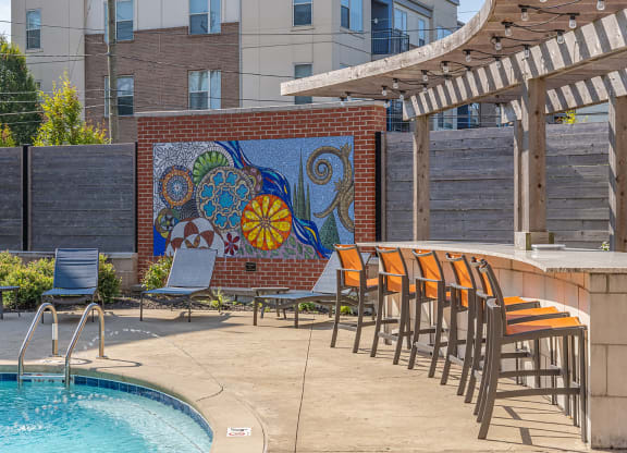 Pool view at DeSales Flats Apartments*, Ohio, 45206