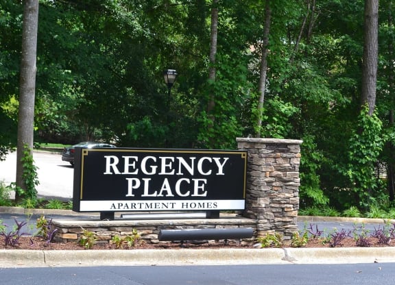 Front Sign at Regency Place, North Carolina