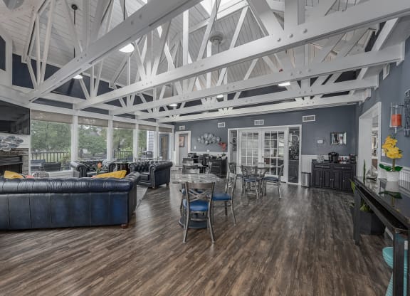 Clubhouse  with sitting space at Harpers Point Apartments, Cincinnati, Ohio