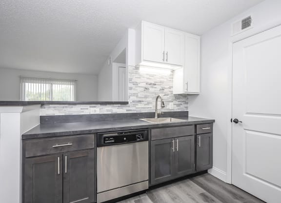 Stainless Steel Sink With Faucet In Kitchen at Honey Creek, Greenwood