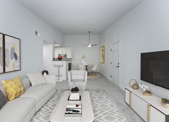Living Room With TV at Honey Creek, Greenwood
