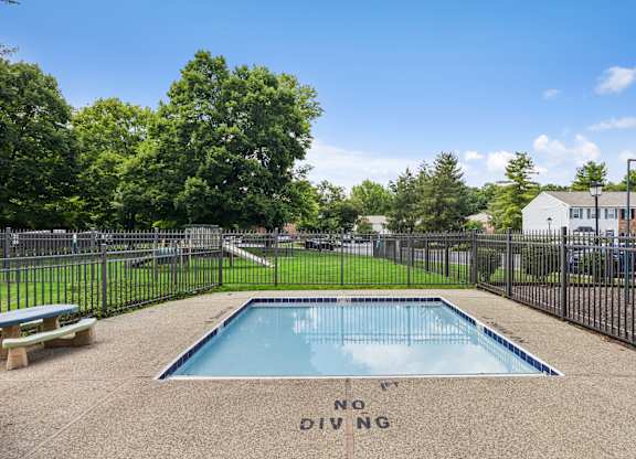 A small pool with the words