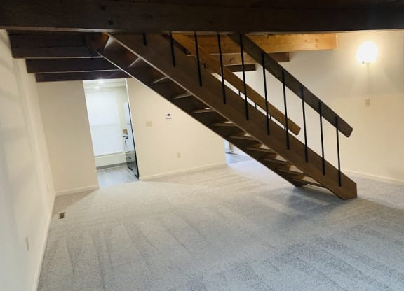 Stairs at Rivers Edge Apartments and Townhomes, Dayton, Ohio