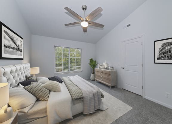 Gorgeous Bedroom with ceiling fan at Ivy Hills Living Spaces, Cincinnati, OH