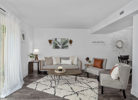Living Room Interior at Ivy Hills Living Spaces, Cincinnati, Ohio