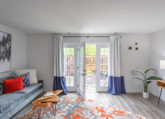 Living Room With Private Balcony at Galbraith Pointe Apartments and Townhomes*, Ohio, 45231