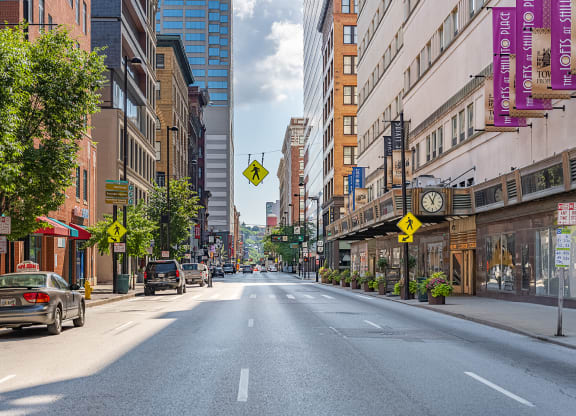 Street at The Lofts at Shillito Place, Cincinnati, Ohio