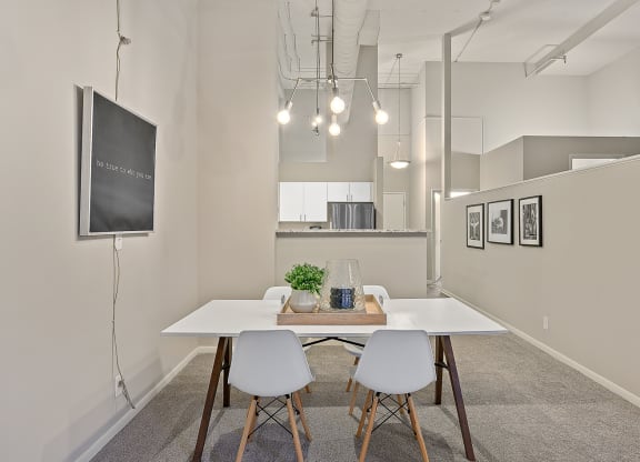dining and kitchen at The Lofts at Shillito Place, Cincinnati, 45202