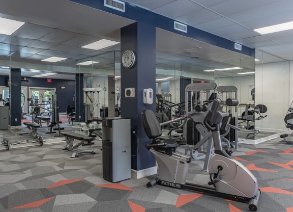 Gym with cardio machines and weights  at Wrights Point, Ft Wright, KY, 41011