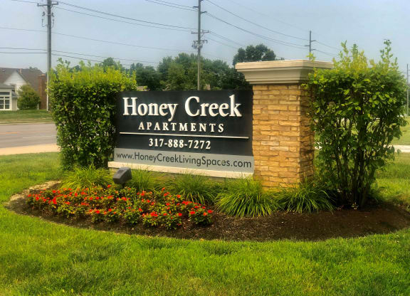 New Entry Sign at Honey Creek, Greenwood, Indiana