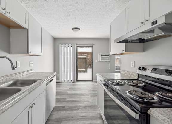 White Cabinet in kitchen at Timbercreek Apts, Columbus, OH