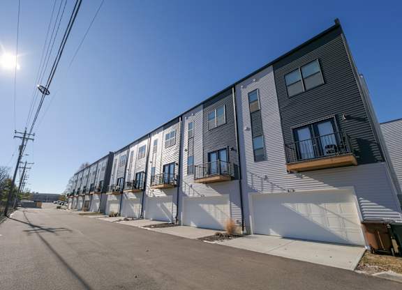 Garages Available at The Row on Merchant Apartments, Springdale, OH, 45246