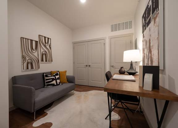 Living Room at The Row on Merchant Apartments, Ohio