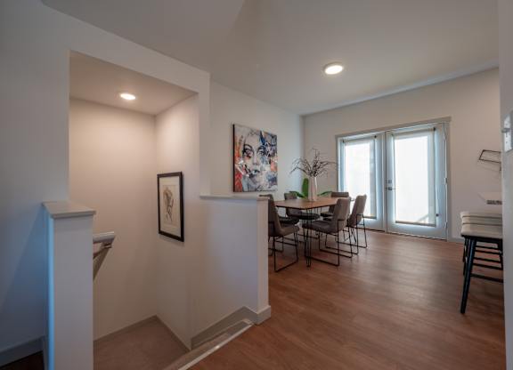 Dining Room at The Row on Merchant Apartments, Springdale, OH, 45246
