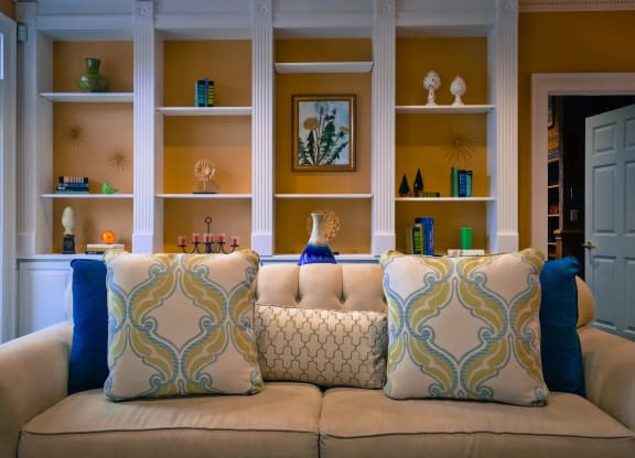 Sofa and background at Bishops Gate, Ohio