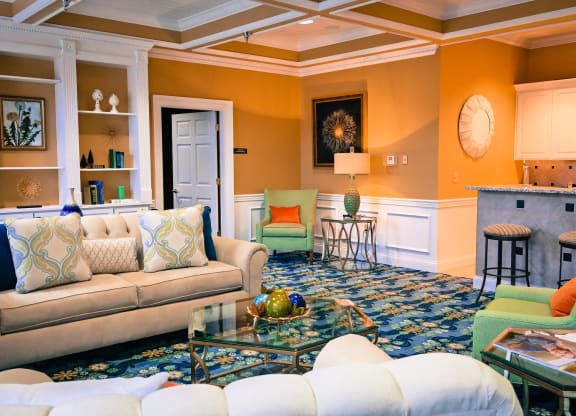 Living room decor at Bishops Gate, Ohio, 45249