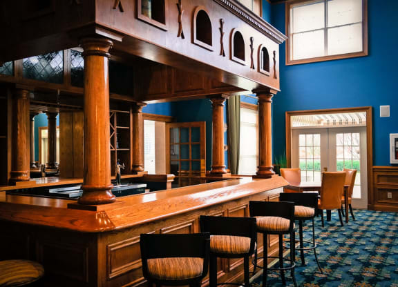 Wooden interiors at Bishops Gate, Cincinnati, OH
