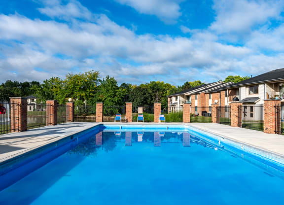 the swimming pool at our apartments