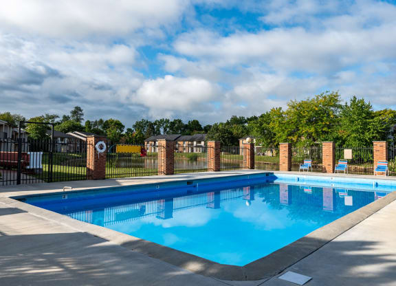 the swimming pool at our apartments