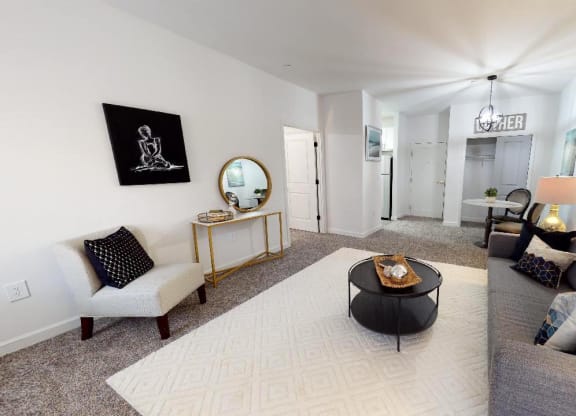 Living Room Interior at The Valley, Cincinnati, OH, 45242
