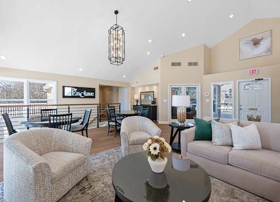 Living room with a couch, chairs, and a coffee table at Enclave,  OH, 45431