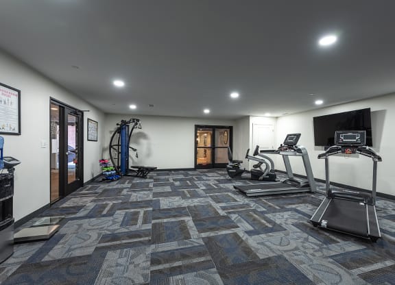 Equipment in Exercise Room at The Valley, Cincinnati, 45242