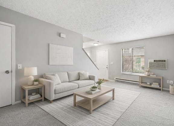 living room with couch and window at Timbercreek Apts, Ohio, 43207