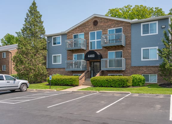 our apartments feature a spacious parking lot in front of our building