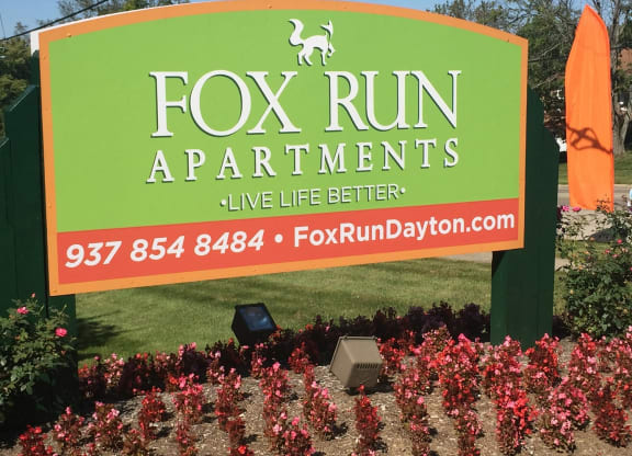 Welcome Sign at Fox Run, Dayton, 45426