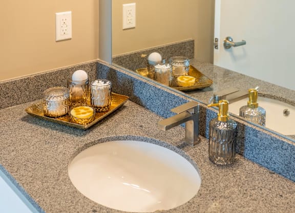 Bathroom Sink at Liberty Flats Apartments, Ohio, 45069