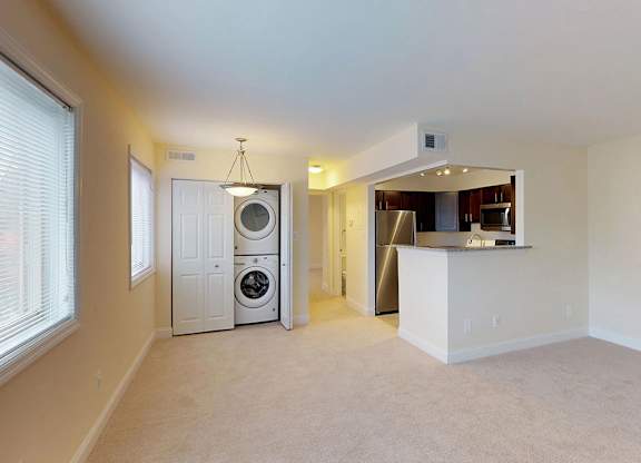 Kitchen With Laundry Area at Woodlee Terrace Apartments, Virginia, 22192