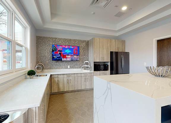 Clubhouse Kitchen at Rose Hill Apartments, Alexandria