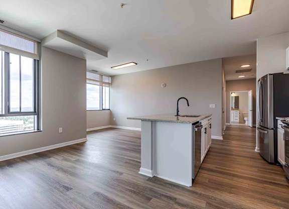 NoBe Market Apartments in North Bethesda, Maryland Loft Kitchen and Living Room