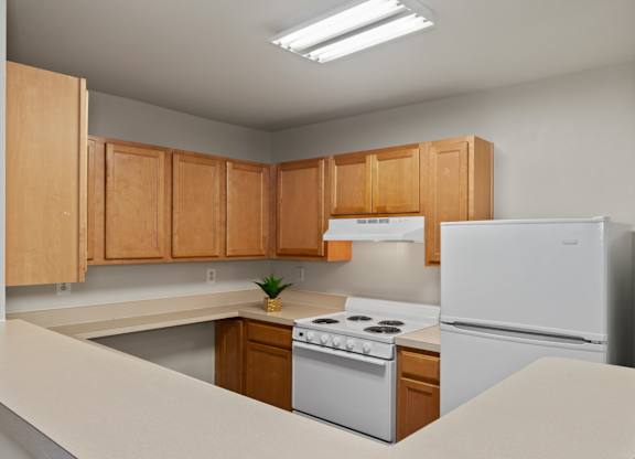 Efficient Appliances In Kitchen at River Point Apartments, Essex, Maryland