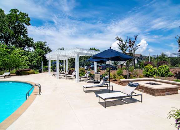 the swimming pool at the preserve at ballantyne commons apartments at Century New Holland, Gainesville, GA, 30501