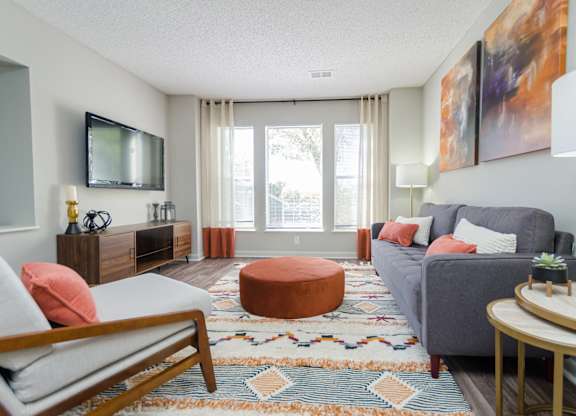 Large Living Area at The Carter 4250 Apartments, Norcross, Georgia