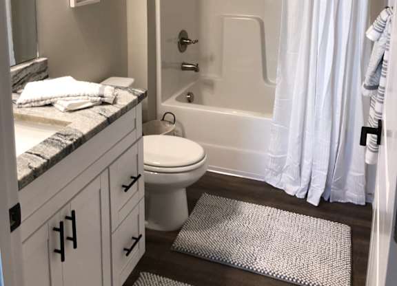 Bathroom With Bathtub  at Highland Hills Apatrtments, Grovetown, Georgia