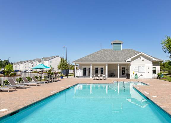 Relaxing Pool Area With Sundeck at Liberty Club, Hinesville, GA, 31313