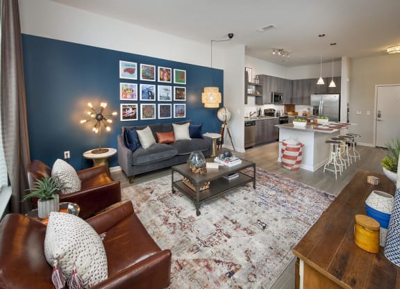Modern Living Room at Marley EAV, Atlanta, GA