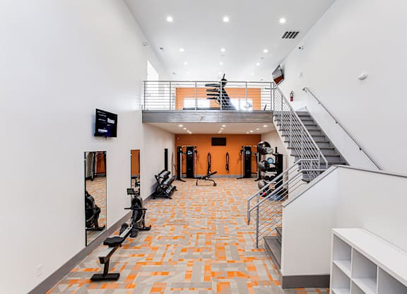Two Level Fitness Center at The Carter 4250 Apartments, Norcross, Georgia