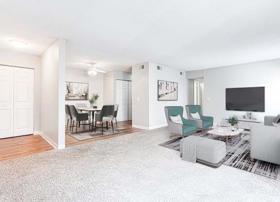 living room three bedroom at Lory of Harbison, Columbia, 29212