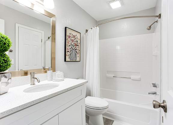 Cozy bathroom at Keita 1875, College Park, Georgia