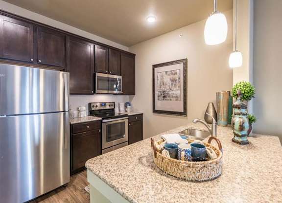 Granite Counter Tops In Kitchen at Century Palm Bluff, Texas