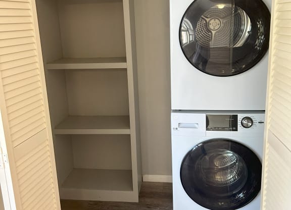 Stackable Washer/Dryer at Briarcliff at Quechee Apartments, Vermont