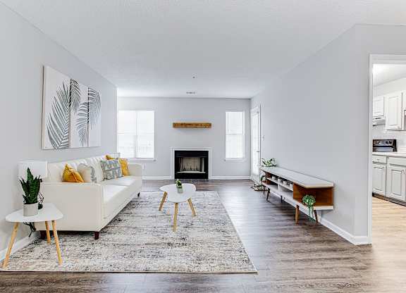 Living Room With Kitchen at Wildcreek Apartments, Clarkston, Georgia