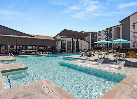 Sparkling Pool at Bridge at Tech Crossing, Austin, Texas