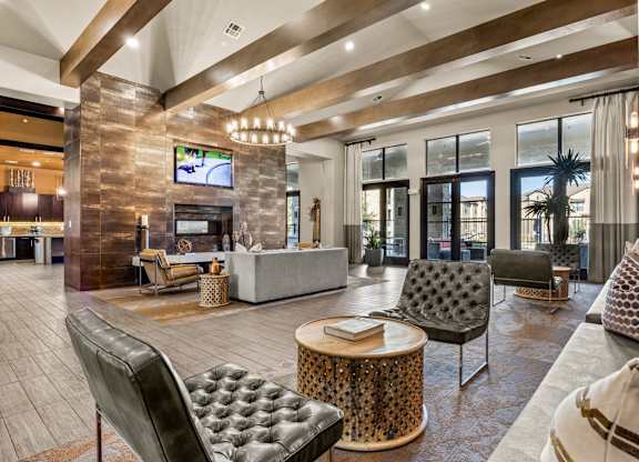 Community Clubhouse at The Royce at 8100, Austin, TX