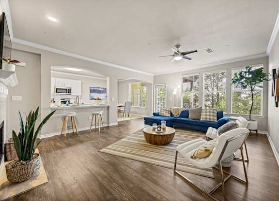 Large Living Area at Bridge at Canyon Creek, Austin, TX, 78726