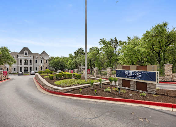 Entrance View at Bridge at Canyon Creek, Austin, TX, 78726